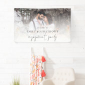 フォトオーバーレイスクリプトへようこそ婚約パーティ 横断幕 (インサイチュ)