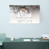 フォトオーバーレイスクリプトへようこそ婚約パーティ 横断幕 (トレードショー)