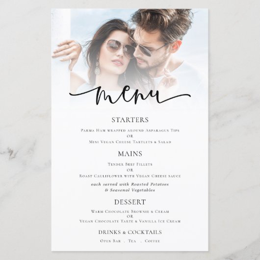 フォトオーバーレイスクリプト結婚のメニューの予算 (正面)