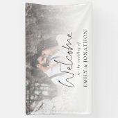 フォトオーバーレイスクリプト結婚へようこそ 横断幕 (縦)