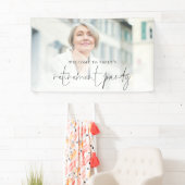 フォトオーバーレイスクリプト退職パーティーへようこそ 横断幕 (インサイチュ)