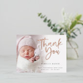 フォトオーバーレイフォイルBIrthのお知らせ 箔招待状ポストカード (立ち正面)