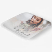 フォトオーバーレイブライダルシャワーブランチ紙プレート ペーパープレート (傾斜あり)