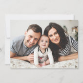 フォトオーバーレイモダンマザーのデイカード(妻の場合) 招待状 (裏面)