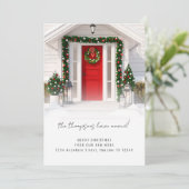 フォトオーバーレイモダンメリークリスマスニューホーム シーズンカード (スタンド正面)