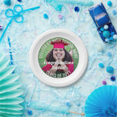 フォトオーバーレイモダン卒業おめでとう ペーパープレート (パーティー)