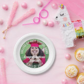 フォトオーバーレイモダン卒業おめでとう ペーパープレート (パーティー)