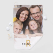 フォトオーバーレイモノグラムイニシャル名 ゴルフタオル (インサイチュ)