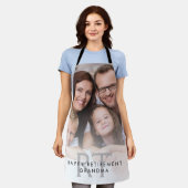 フォトオーバーレイモノグラムハッピーリタイアメント祖母 エプロン (着用した状態)