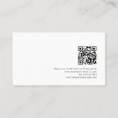 フォトオーバーレイロゴQRコード写生まれたばかりの真者 名刺 (裏面)