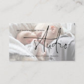 フォトオーバーレイロゴQRコード写真スタジオ 名刺 (正面)