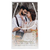 フォトオーバーレイ感謝していスクリプトSo Muffy 結婚's スモールペーパーバッグ (裏面)