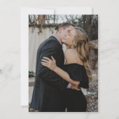 フォトオーバーレイ白黒モダン結婚ズ 招待状 (裏面)