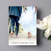 フォトオーバーレイ結婚式のレセプション後の幸せな時間 招待状