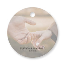 フォトオーバーレイ結婚式の引き出物ラベル