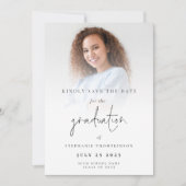 フォトオーバーレイ2024卒業の日付を保存 案内状 (正面)