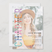 フォトオーバーレイCHAPTER (any age) Birthday Party 招待状 (正面)