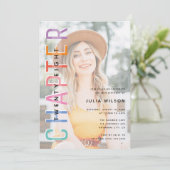 フォトオーバーレイCHAPTER (any age) Birthday Party 招待状 (スタンド正面)