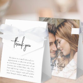 フォトオーバーレイNewlyweds 結婚's Thank You フェイバーボックス
