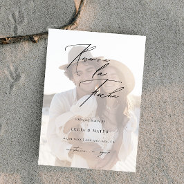 フォトオーバーレイSencilla de Reserva la fecha 結婚's セーブザデート