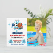 フォトオールスタースポーツプールパーティー 招待状 (スタンド正面)