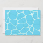 フォトオールスタースポーツプールパーティー 招待状 (裏面)