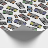 フォトカカラフルメライラストレーションパターン ラッピングペーパー (角)