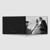 フォトカスタマイズ白黒再婚結婚済み ゲストブック (全面)