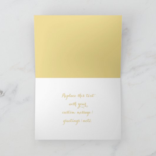 フォトカスタムあいさつパーソナライズされたカードの作成 カード (内部)