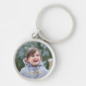 フォトカスタムとパーソナライズされた文字キーチェーンの作成 キーホルダー (正面)