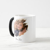 フォトカスタムと文字の色ユニーク変更の作成 モーフィングマグカップ (正面左)