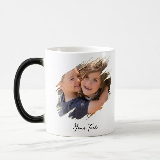 フォトカスタムと文字の色ユニーク変更の作成 モーフィングマグカップ (左)