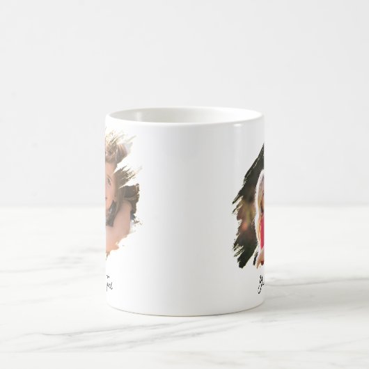 フォトカスタムと文字の色ユニーク変更の作成 モーフィングマグカップ (中央)