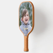 フォトカスタムのパーソナライズされた作成文字モノグラムの ピックルボールラケット (左)