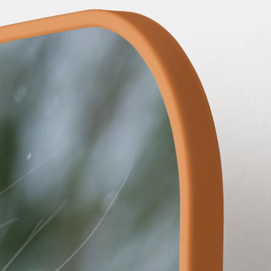 フォトカスタムのパーソナライズされた作成文字モノグラムの ピックルボールラケット (左詳細)