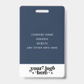 フォトカスタムイベントの従業員ラニヤード名の従業員ID バッジ (裏面)