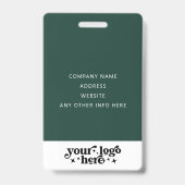 フォトカスタムイベントの従業員ラニヤード名の従業員ID バッジ (裏面)