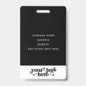 フォトカスタムイベントの従業員ラニヤード名の従業員ID バッジ (裏面)