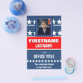 フォトカスタムキャンペーンの政治的テンプレートの追加 チラシ (シングル)