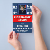 フォトカスタムキャンペーンの政治的テンプレートの追加 チラシ (ハンドル)