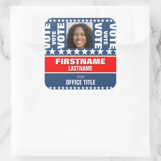 フォトカスタムキャンペーンテンプレートの追加 スクエアシール (バッグ)