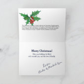 フォトカスタムクリスマスリヨンスコティッシュクラングラミーキャッスル カード (内部)