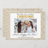 フォトカスタムクリスマス年賀状セーター シーズンカード (正面/裏面)