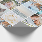 フォトカスタムグリッドのコラージュ ラッピングペーパー (角)