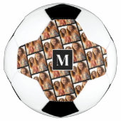 フォトカスタムコラージュの作成 – 1フォトモノグラム サッカーボール (正面)