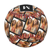 フォトカスタムコラージュの作成 – 1フォトモノグラム 野球ボール (正面)