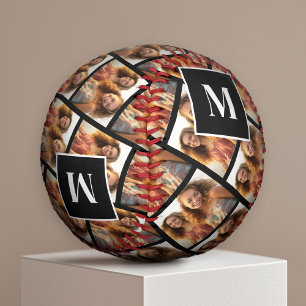 フォトカスタムコラージュの作成 – 1フォトモノグラム 野球ボール