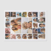 フォトカスタムコラージュの作成 – 25枚 薄葉紙 (正面)