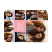 フォトカスタムコラージュの作成 – 8枚の写真 – 珊瑚 マグネット (横)