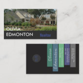 フォトカスタムテンプレートミニマルプロフェッショナル文字 名刺 (正面/裏面)